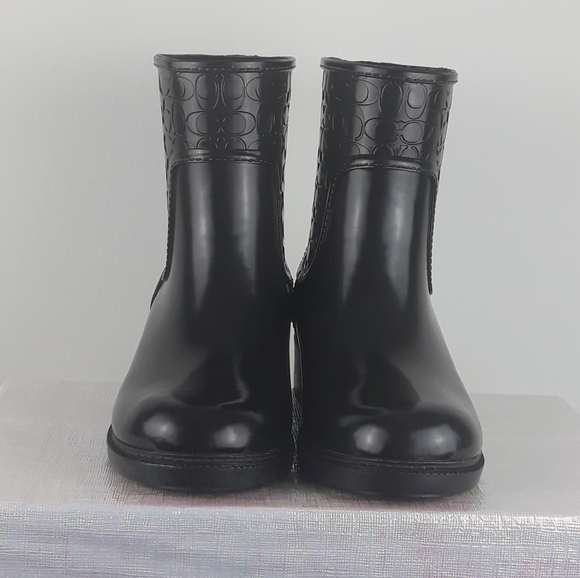 Coach Short Black Rain Boots - Picture 5 of 7